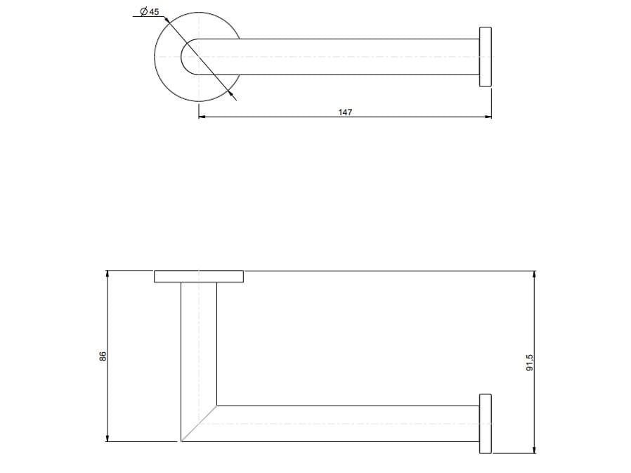 Металлический держатель рулона Rubinetterie Frattini аксессуары ARCH-00127584 - Вид №2