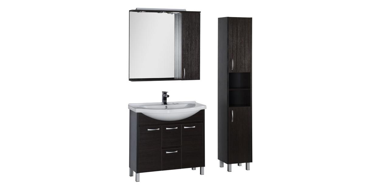 Комплект мебели Aquanet Донна 100 венге 00169195 - Вид №1