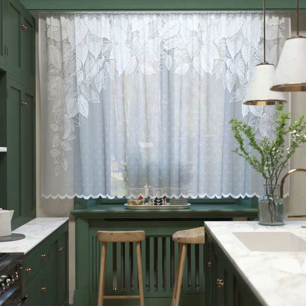 Тюль на ленте для кухни Ноктюрн 250x165 см цвет белый 89077311 STLM-2190856 Santreyd  - Вид №7