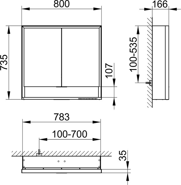 14302171304 Зеркальный шкаф KEUCO Royal Lumos - Вид №2