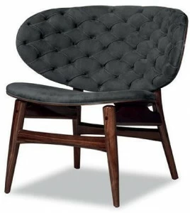 BAXTER Стеганое кожаное кресло Dalma