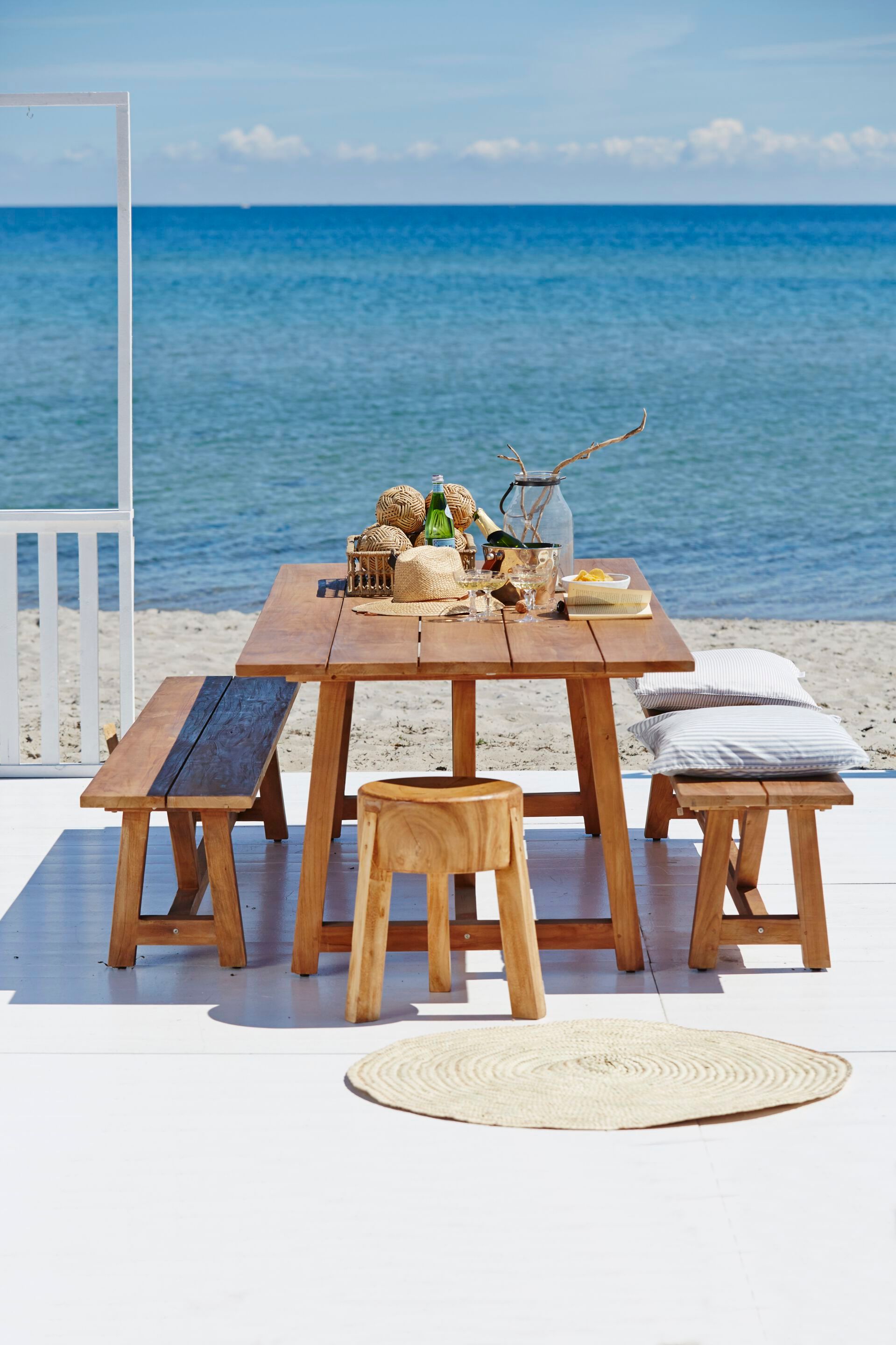 Низкий деревянный стул Suar Sika Design Originals ARCH-00064024 - Вид №1