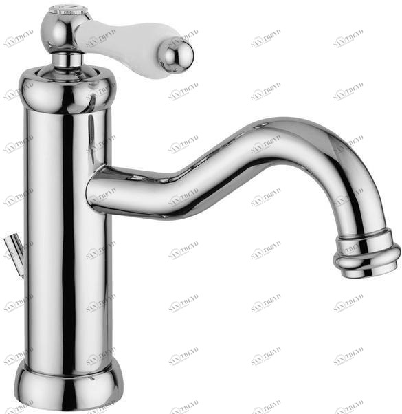 Rubinetteria Giulini Смеситель для умывальника, однорычажный, на столешницу, на одно отверстие Hermitage - hermitage crystal F4433a