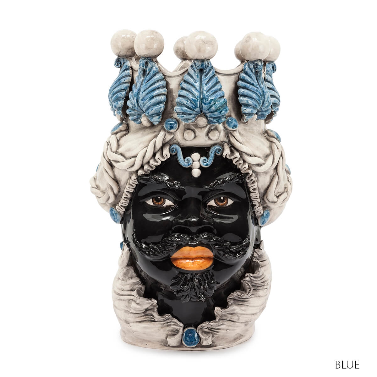 200655-77 ABHIKA ВАЗА МУЖСКАЯ МОРО БОЛЬШАЯ DK.BROWN  - Вид №7