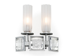 Светодиодные настенные светильники из металла и стекла