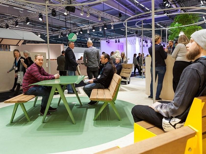 VESTRE Прямоугольный стол для общественных мест из оцинкованной стали Nunu sun-id-1397885 - Вид №3