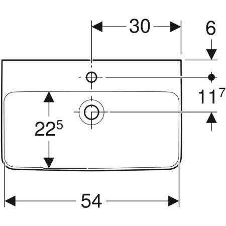 501.714.00.1 Раковина Geberit Renova Compact Geberit  - Вид №17