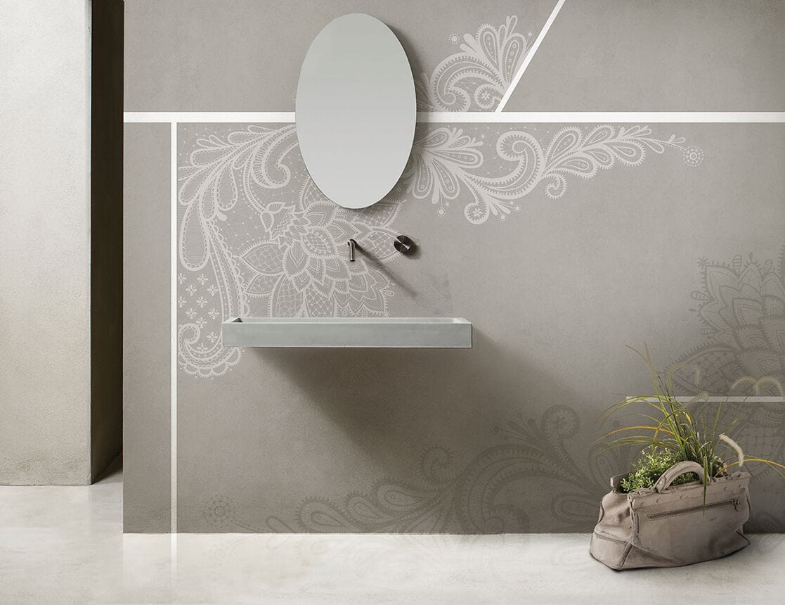 Обои с цветочными мотивами N.O.W. Edizioni CONCRETE / CHANTILLY ARCH-00044919 - Вид №1