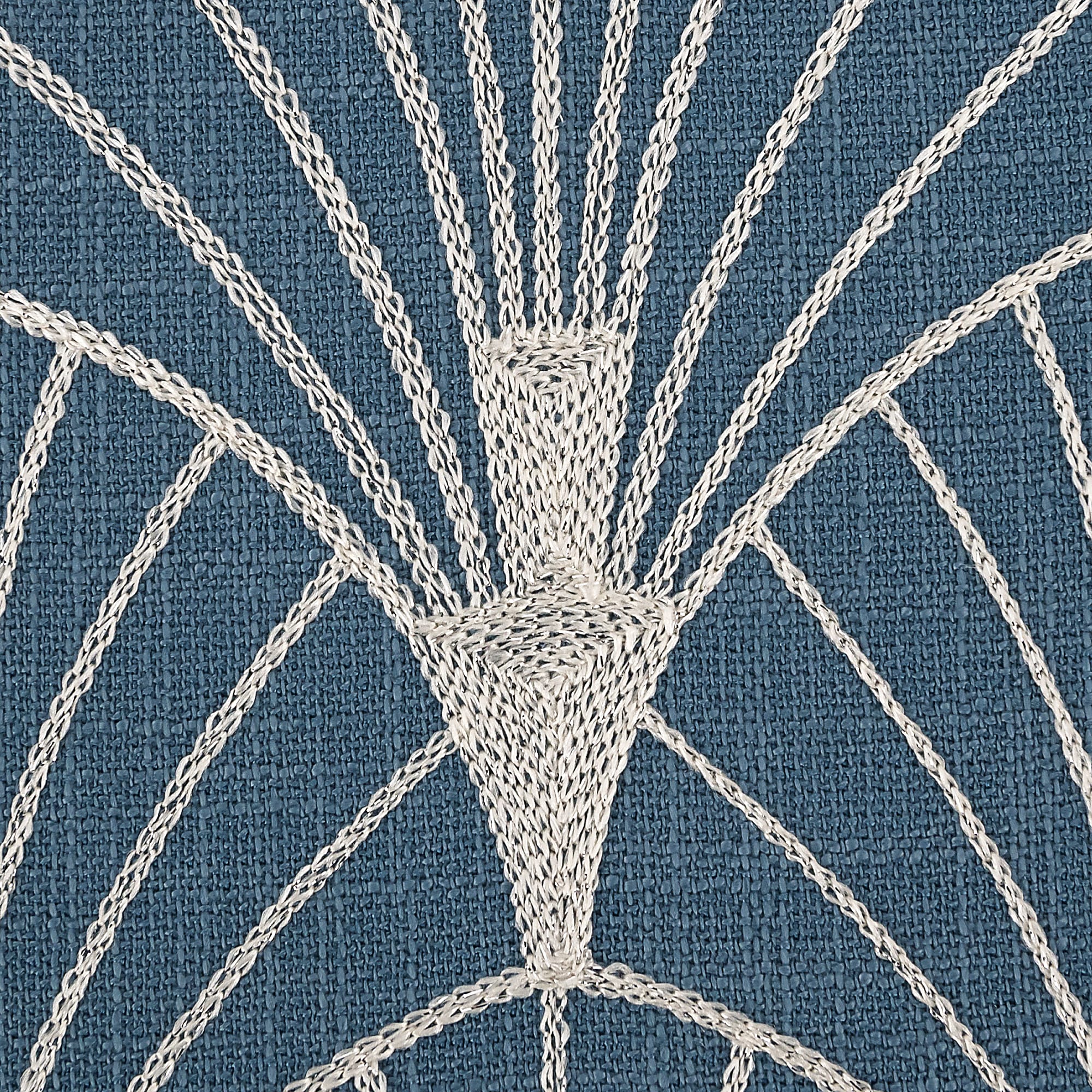 82041961 Наволочка декоративная GreatGatsby, 40x40 см, веер, цвет синий Santreyd  - Вид №1