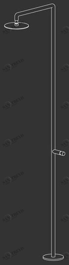 Ceadesign Открытый душ из нержавеющей стали с душевой лейкой Cartesio - docce da esterni Car 161