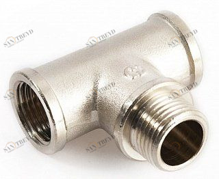 Тройник ВНВ 3/4" никель STOUT SFT0065343434