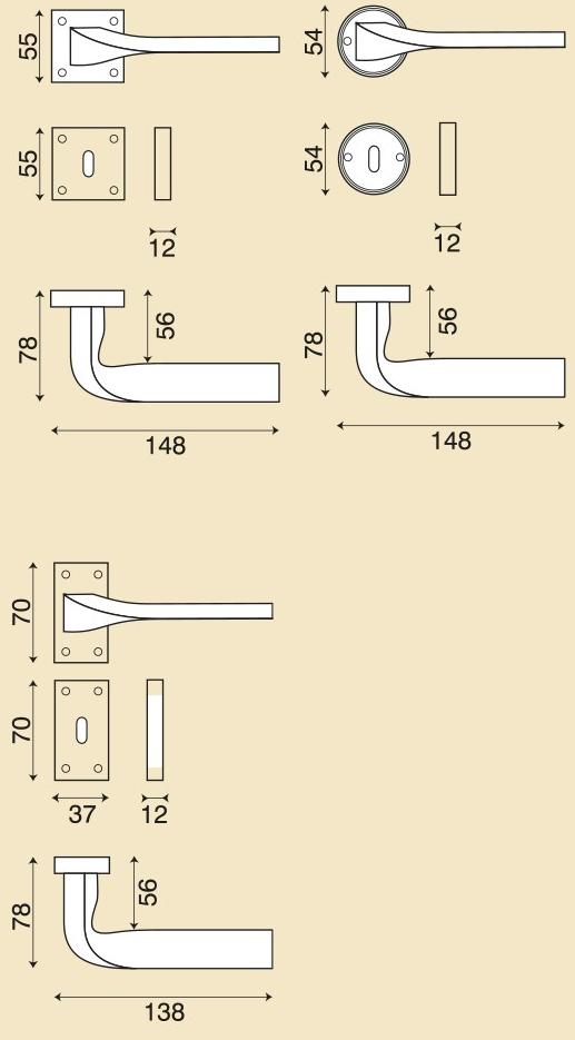 GIARA Бронзовая ручка на розетке Bronze sun-id-1350801 - Вид №4