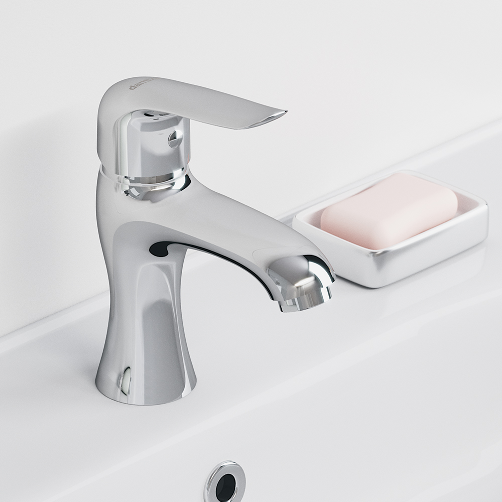 320210000 2 смеситель для умывальника без дк Damixa Palace Evo  - Вид №5