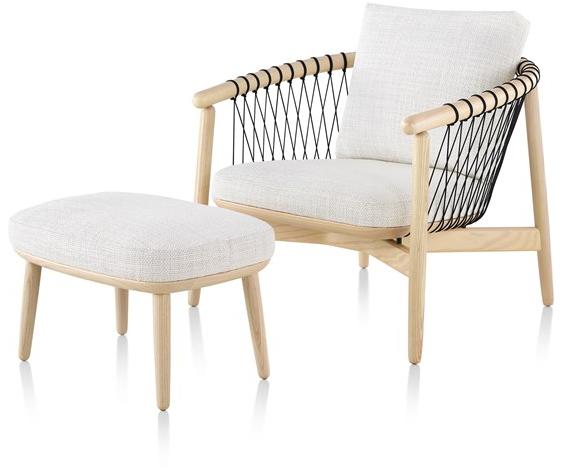 Herman Miller Кресло из дерева и ткани с подлокотниками Crosshatch sun-id-1451710 - Вид №5