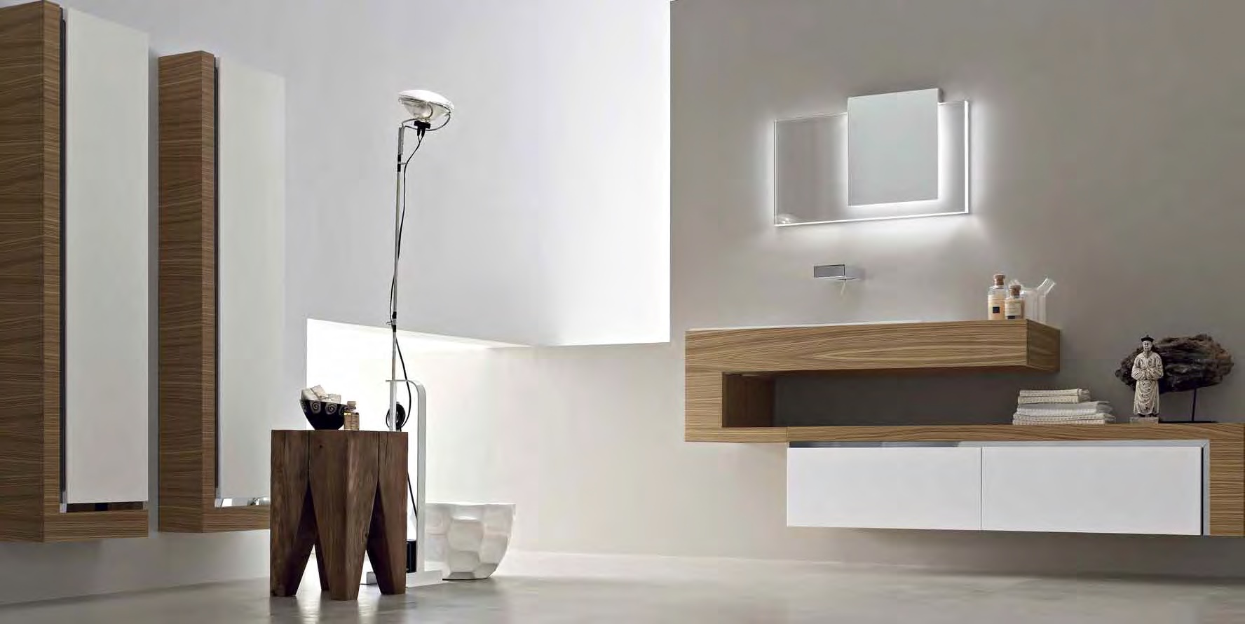 Toscoquattro Комплект мебели для ванной 01 NEW LOOK светлое дерево 11A33ZS08P3SA - Вид №1