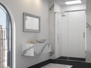 Дверь в нишу GMSHH Merlyn Arysto Хромированный