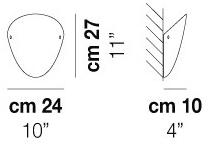 Vetreria Vistosi Настенный светильник из дутого стекла Ovalina sun-id-1477244 - Вид №1