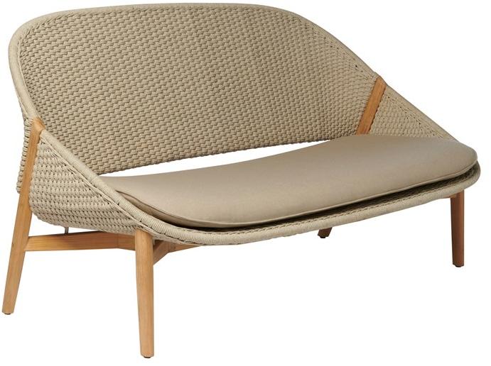 TRIBÙ 2-местный садовый диван из ткани tricord® и тика Elio 02508 - Вид №3