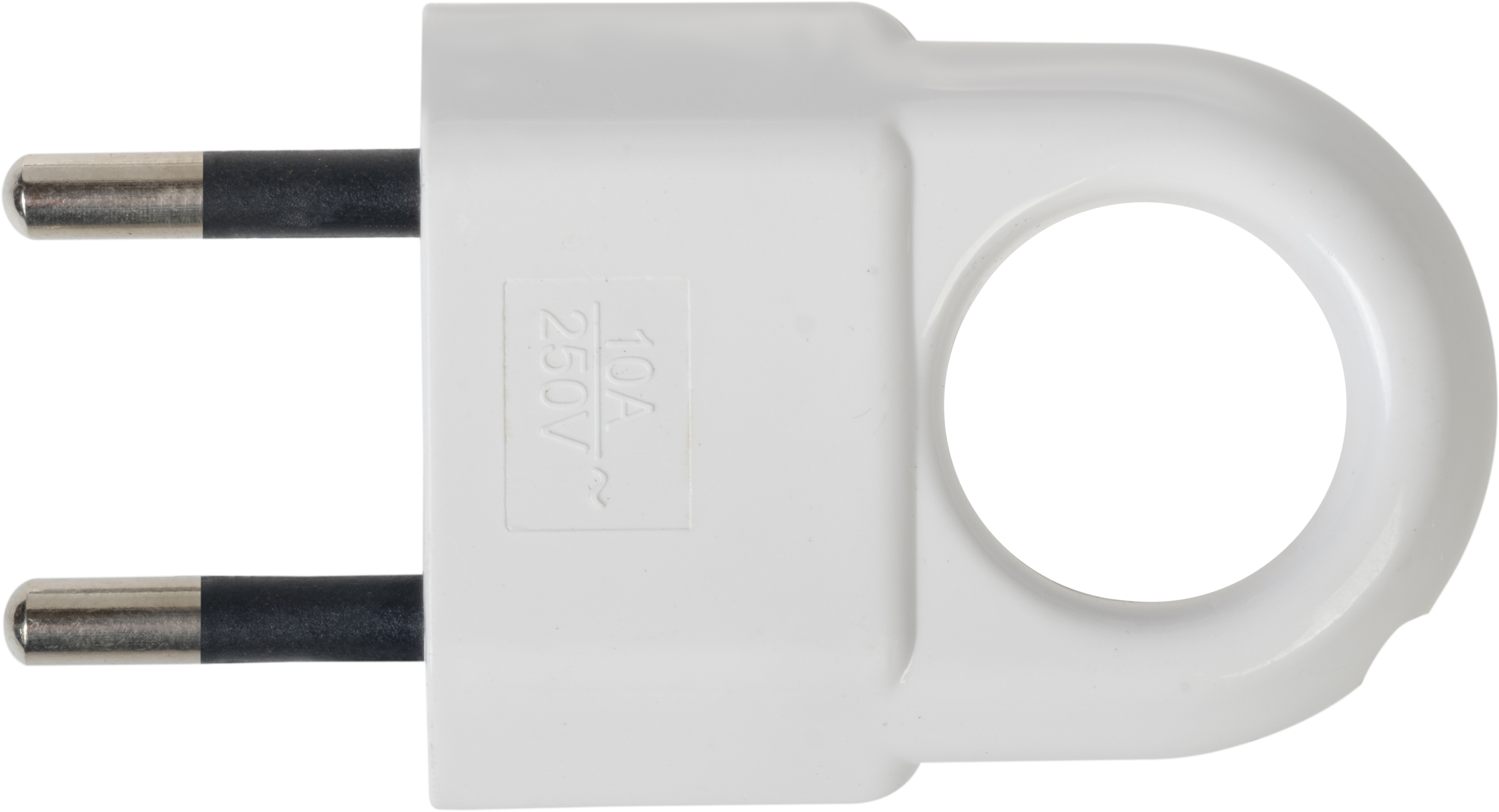 Прямая вилка DUWI для бытовой техники 10А белая 87658033