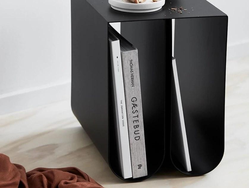 Kristina Dam Studio Журнальный столик из стали с журнальной стойкой Curved sun-id-1429280 - Вид №5