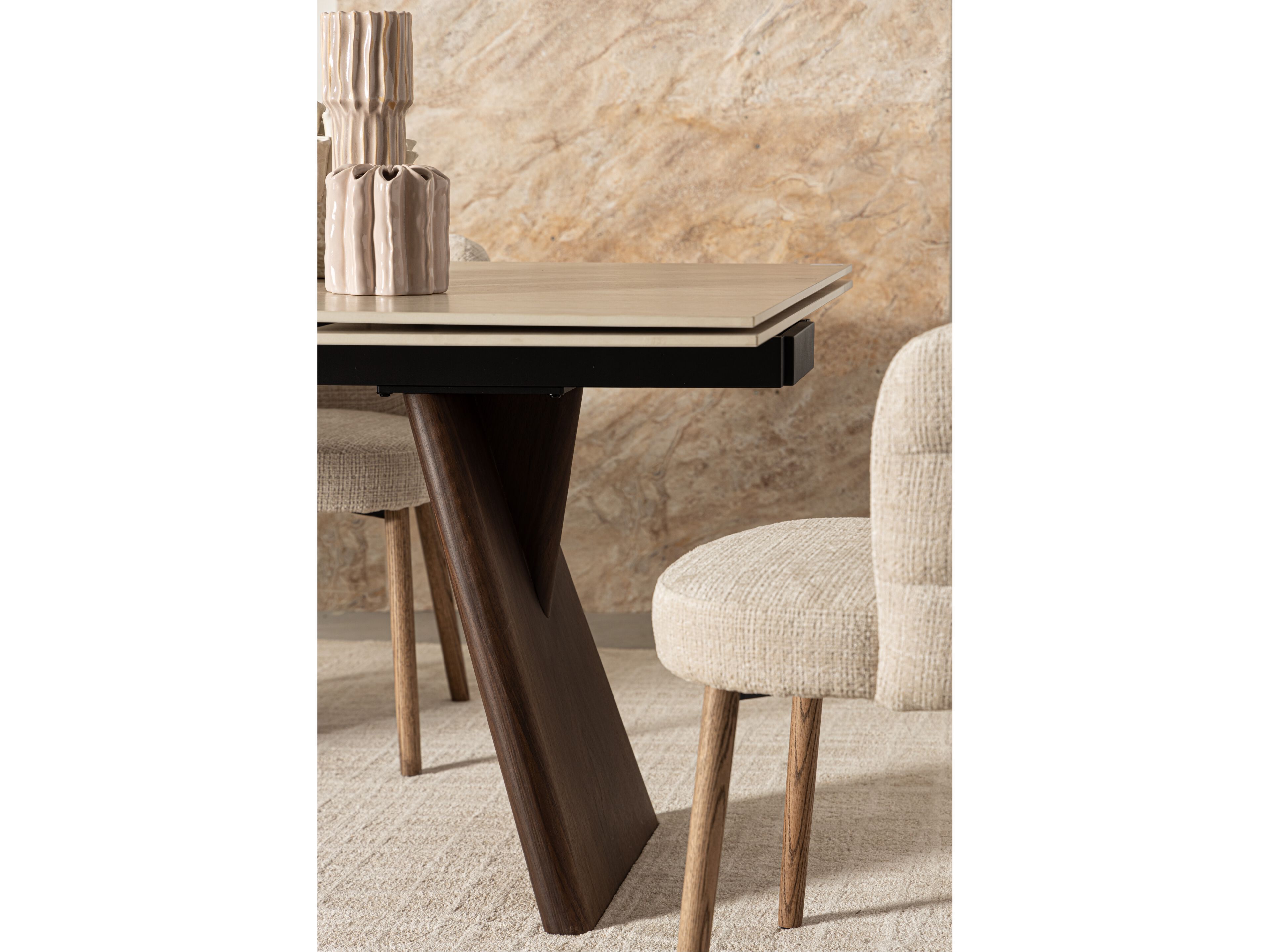 Мягкий тканевый стул с подлокотниками BIZZOTTO ILMA ARCH-00140851 - Вид №6