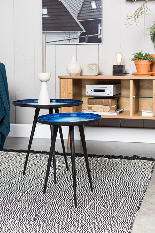 Комплект журнальных столов Flow set of 2, 2 шт, синий Zuiver 2300090 - Вид №4