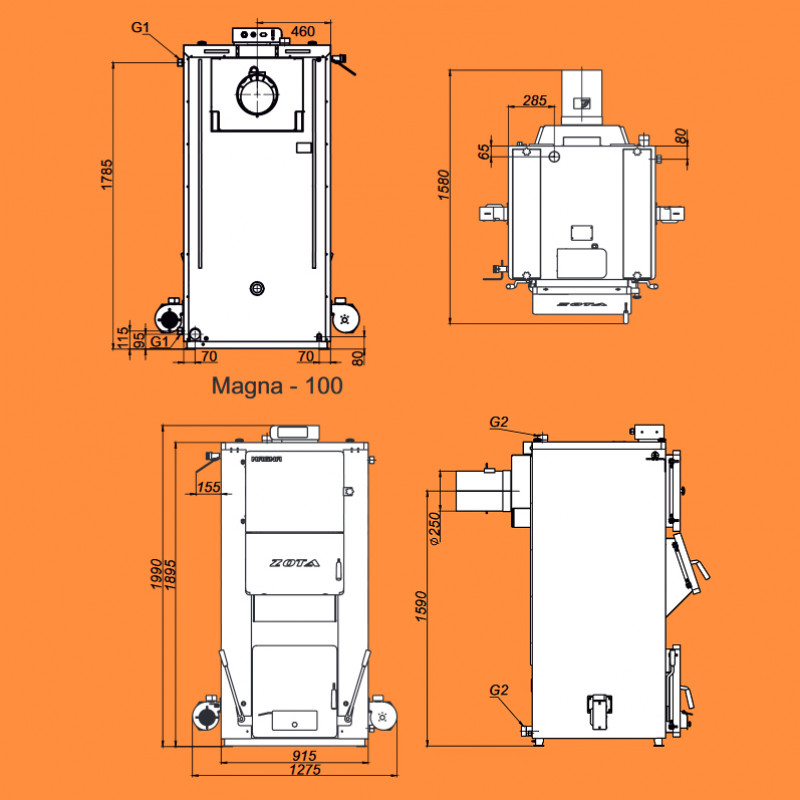 Котел отопления  ZOTA Magna 100 MAGNA100 - Вид №8