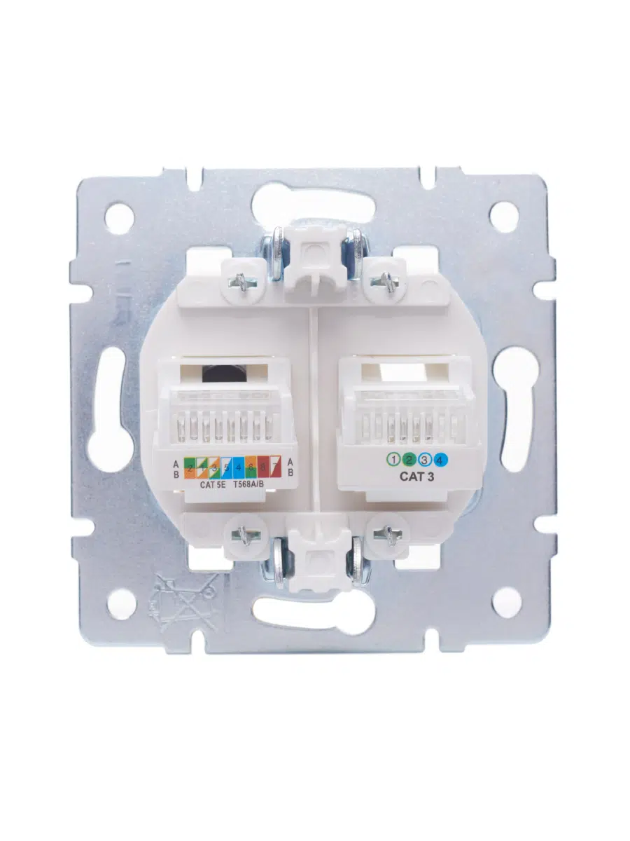 VESNA Розетка компьютер+телефон жемчужный LEZARD 742-3088-143 - Вид №6