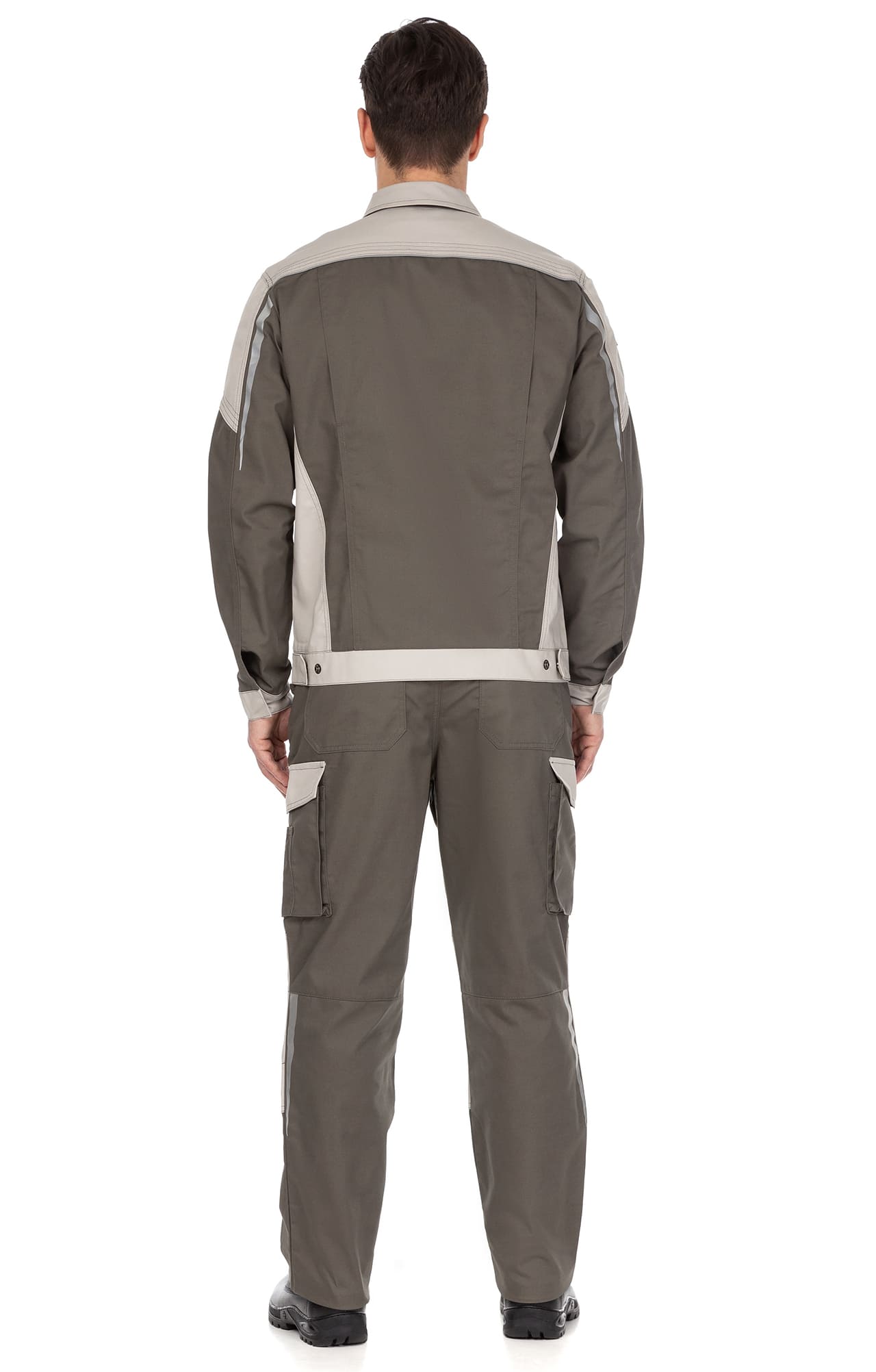 4991516 Костюм  NEW 2 серый хаки с серым песком STATUS  Летняя спецодежда  размер 52-54/170-176  - Вид №14