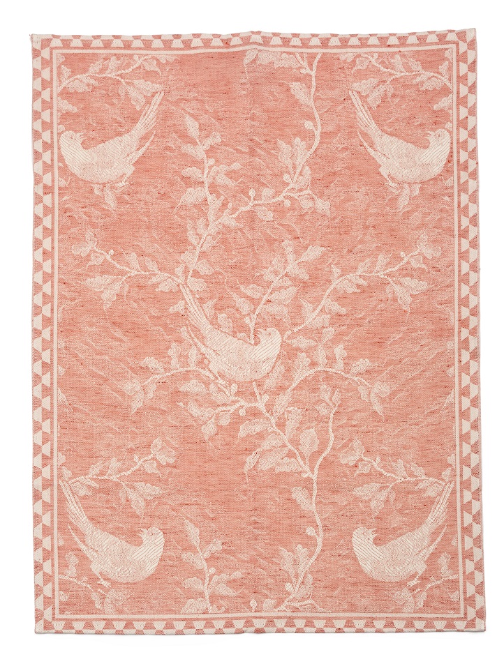 LEI_159_35 Полотенце кухонное 50/70 красный 50% лен 50% хлопок жаккард LEITNER Santreyd 