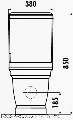 AN410-00CB00E-0000 ANTIK Бачок AN410 Creavit Antik  - Вид №1