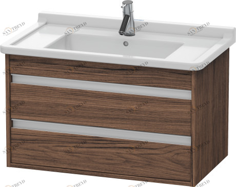 KT664402121 Ketho Тумбочка подвесная Орех темный декор Duravit