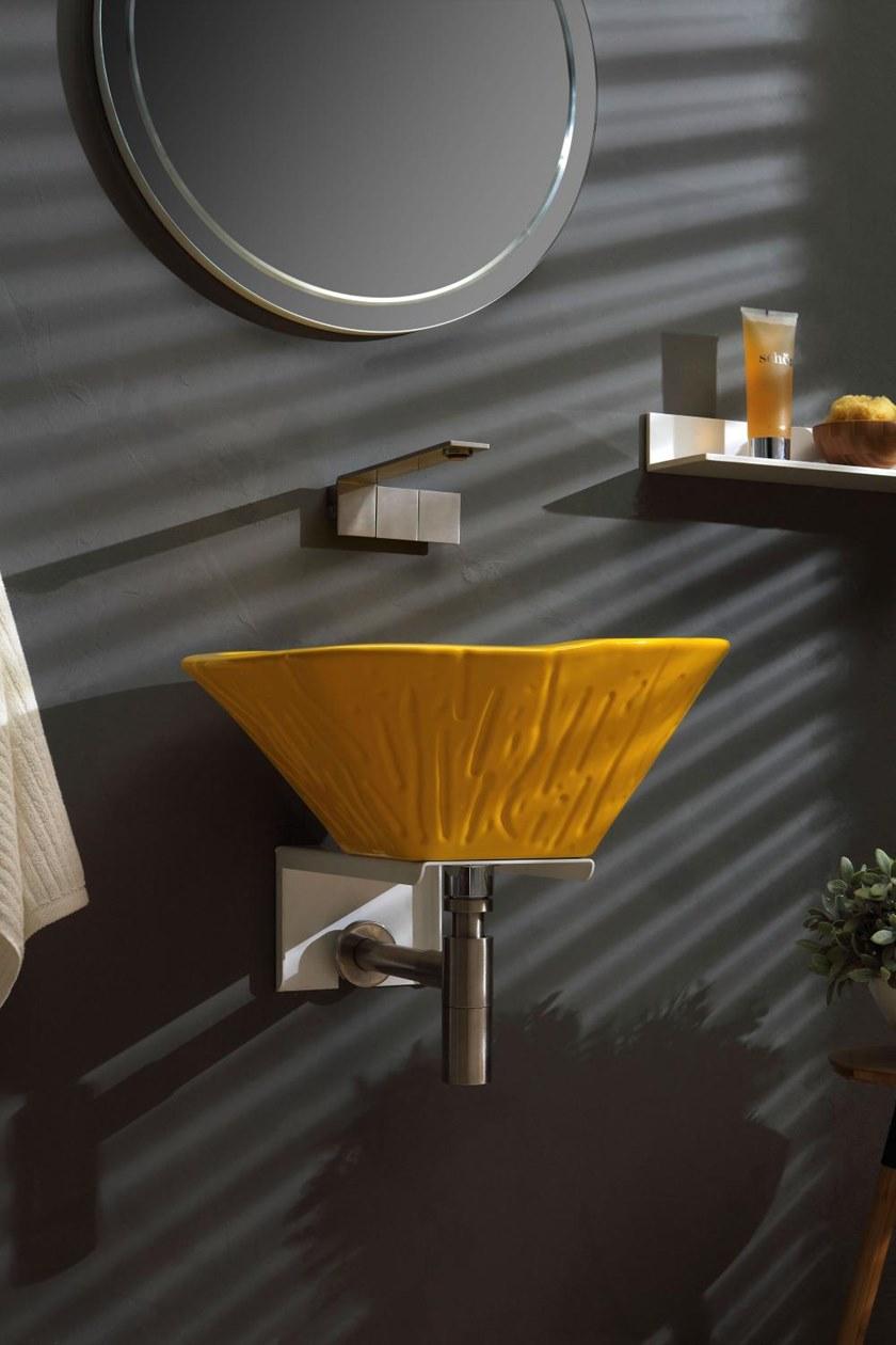 Trr01t Подвесная раковина настенная овальная Horganica Terra белая - Вид №7