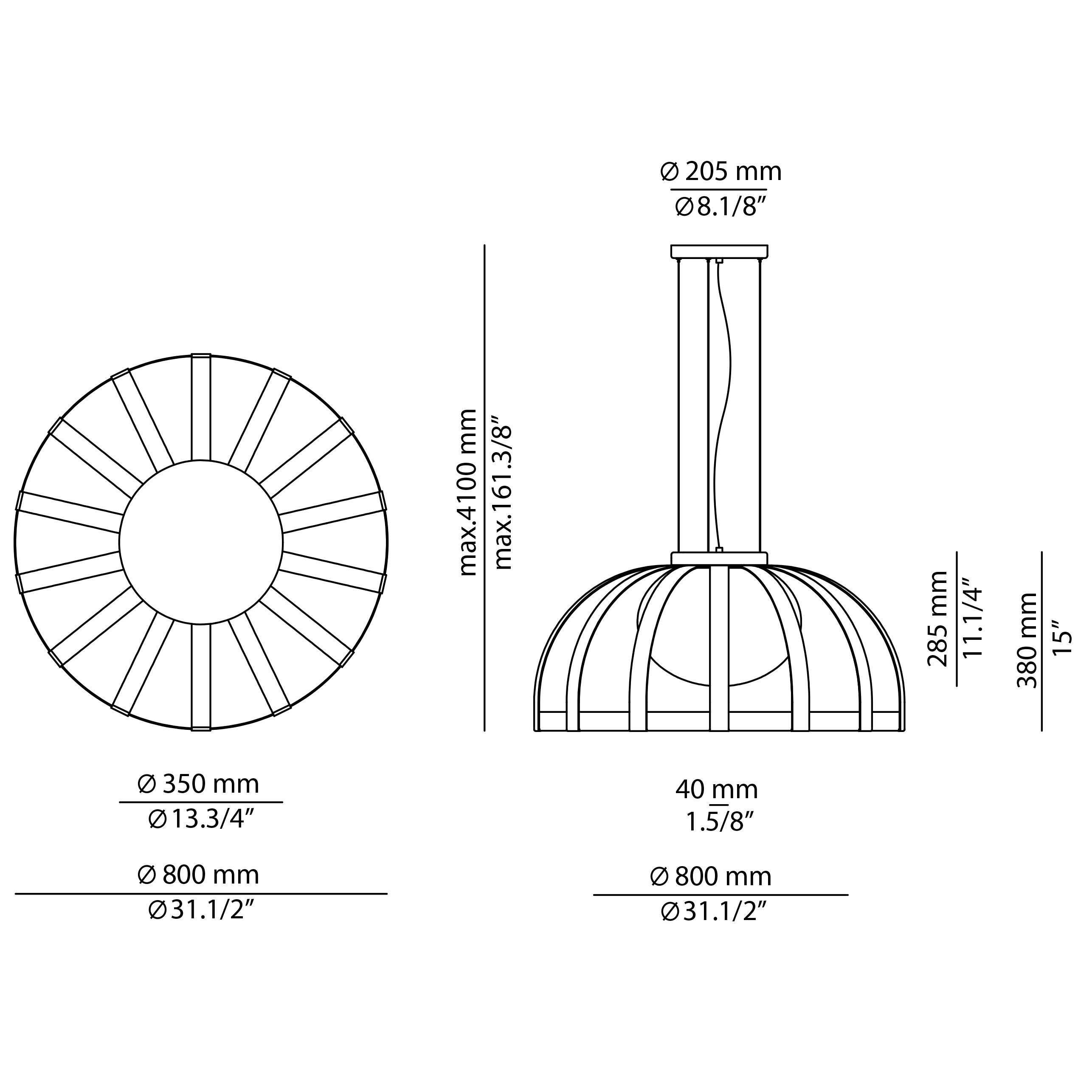 Открытый светодиодный подвесной светильник из полиэтилена Estiluz Bols ARCH-00149071 - Вид №3