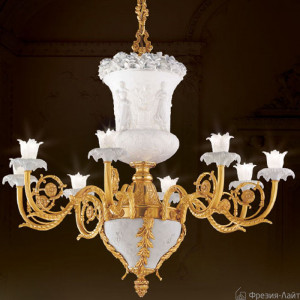 Fbai 3183/8 oro zecchino Porcellana Bisquit люстра подвесная