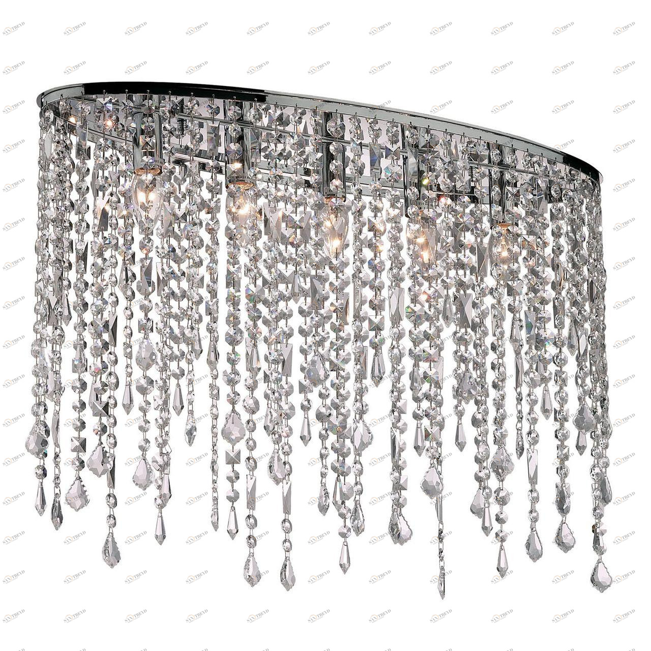 Потолочный светильник Ideal Lux Rain PL большой IDEAL LUX КАСКАДНЫЕ 074048 Прозрачный;серебро 