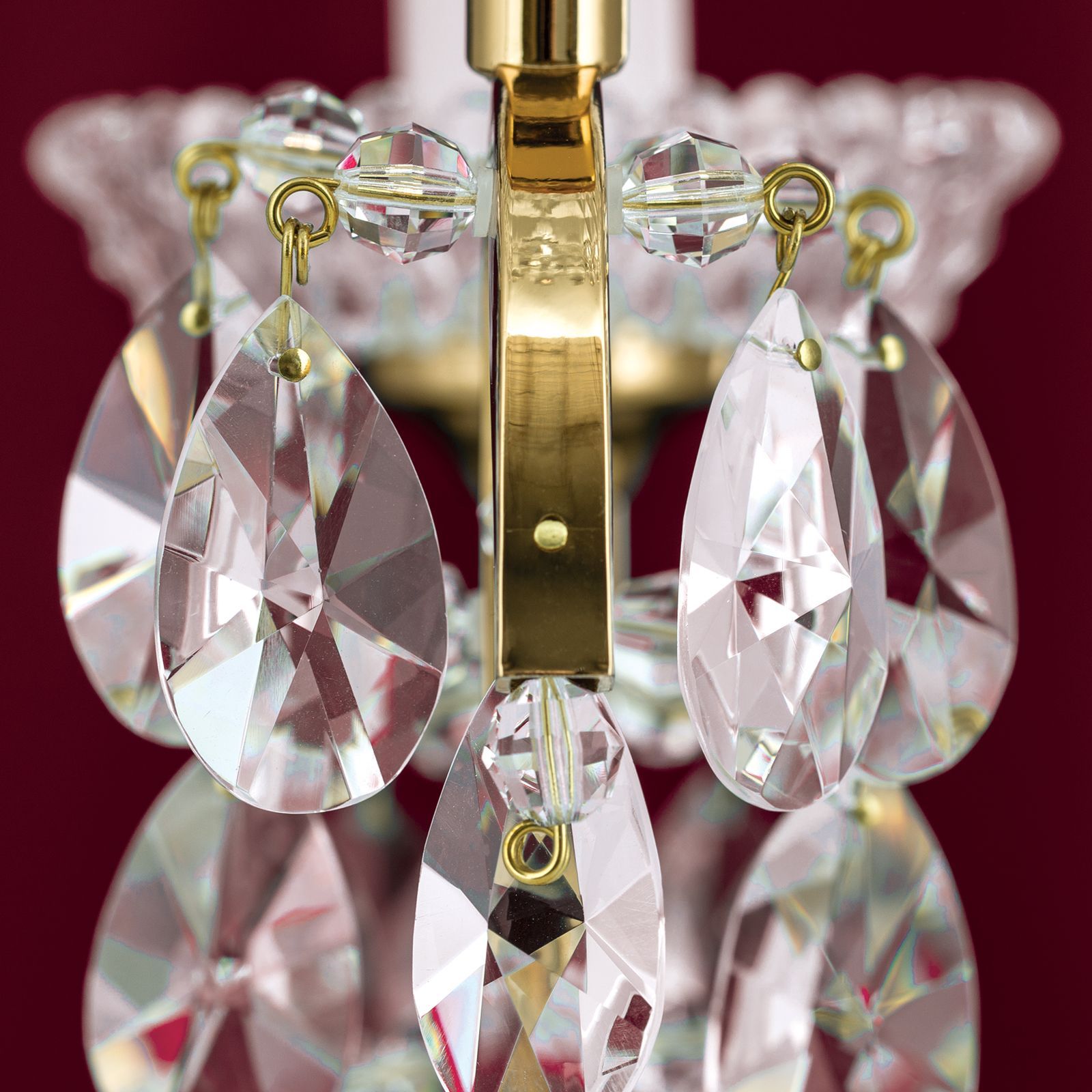 Латунная настольная лампа с кристаллами Orion Hirohito ARCH-00123944 - Вид №6