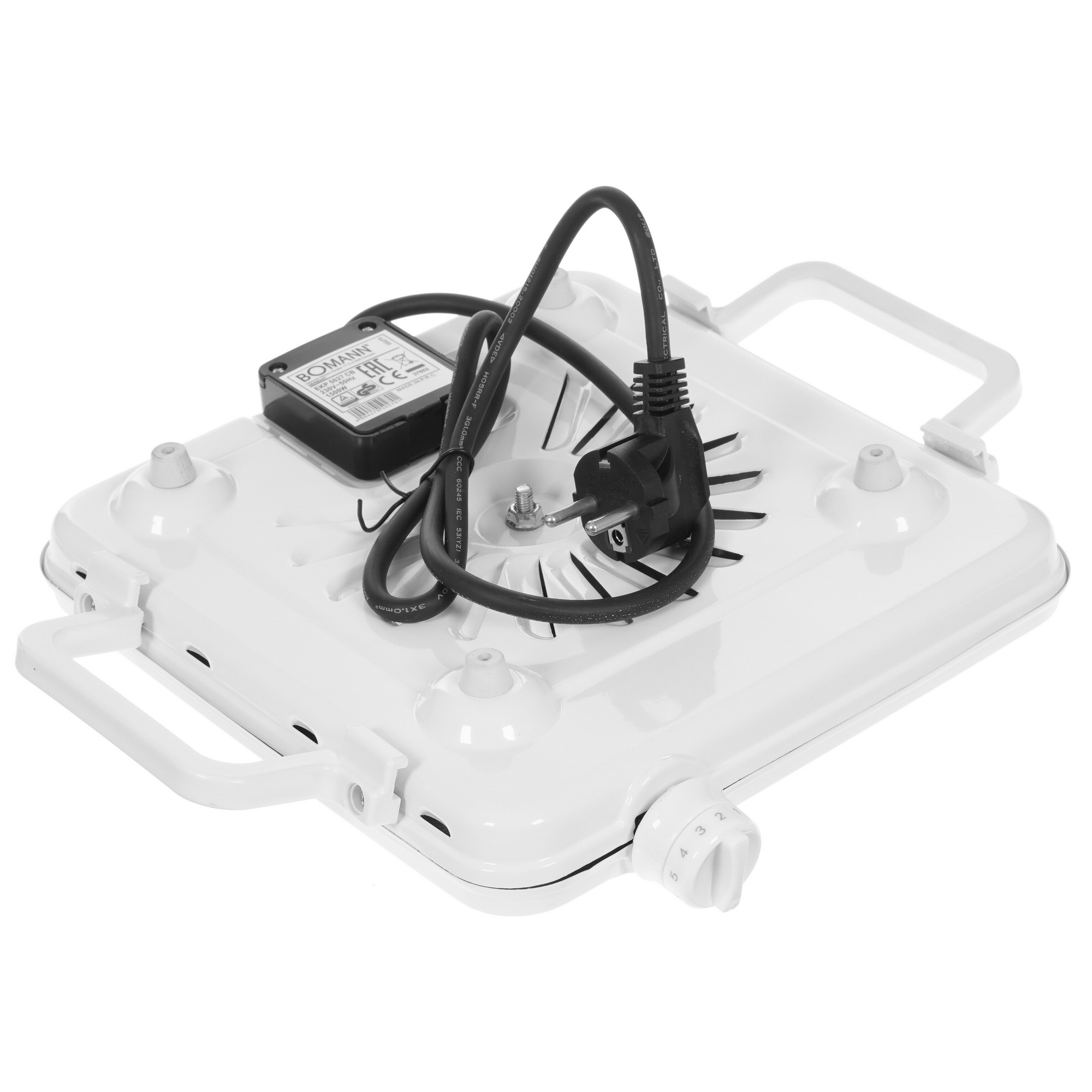 5327197 Плита компактная электрическая Bomann EKP 5027 CB белый STDN-0049662 - Вид №4