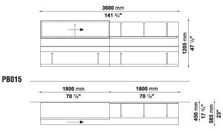 B&B Italia Комод с распашными дверцами Pab sun-id-1362914 - Вид №9