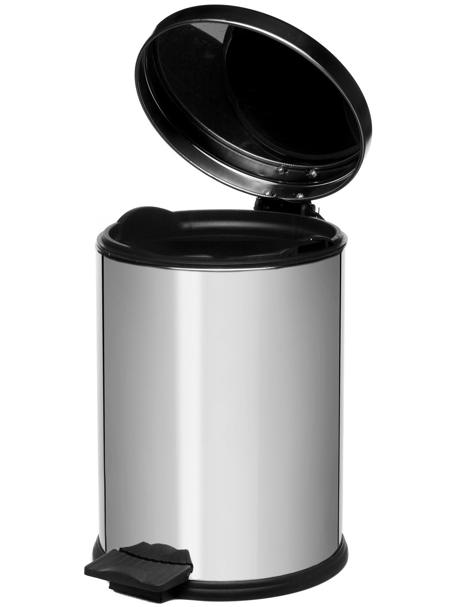 Вёдра с педалью и крышкой Andromeda 12L Chrome NAVAKO 11005 - Вид №1