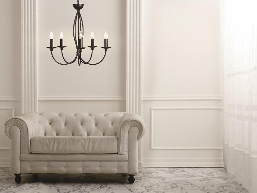 Gibas Люстра из стали и ткани Rocco 923/10 - 923/5 - Вид №5