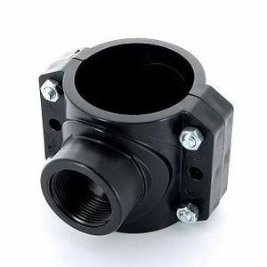 Врезка монтажная 75 x 1 1/4" ВР, 4 болта, для труб ПНД UNIDELTA