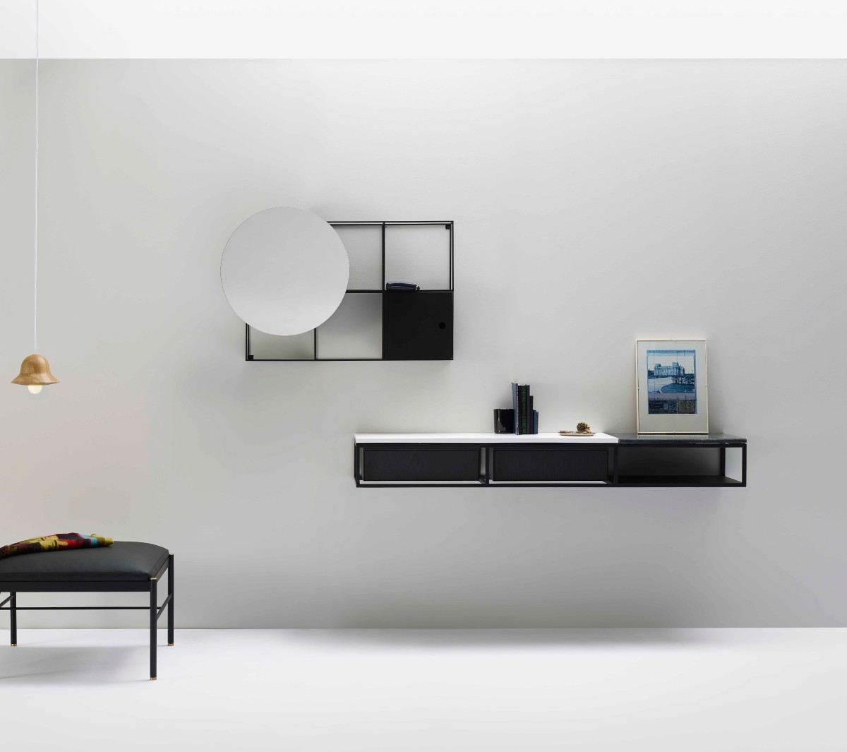 comp-comp-gs3c Подвесная раковина настенная прямоугольная Ex.T Frame черная - Вид №3