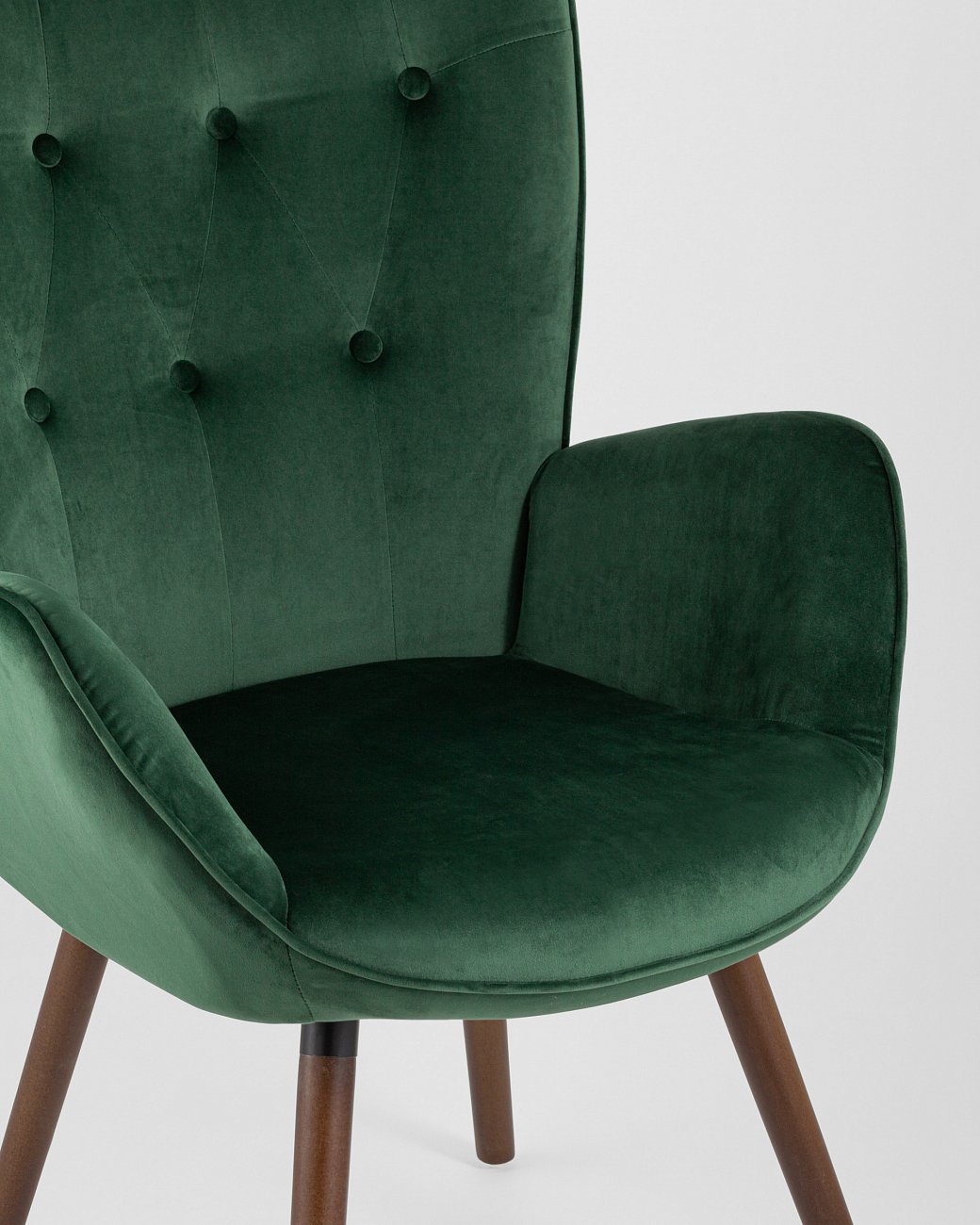 Стул со спинкой и подлокотниками зеленый "Гранд" STOOL GROUP ДИЗАЙНЕРСКИЕ, ИНТЕРЬЕРНЫЕ 00-3946191 Зеленый  - Вид №7