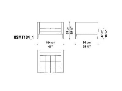 Кожаное кресло с подлокотниками Maxalto Simpliciter ARCH-00023691 - Вид №2