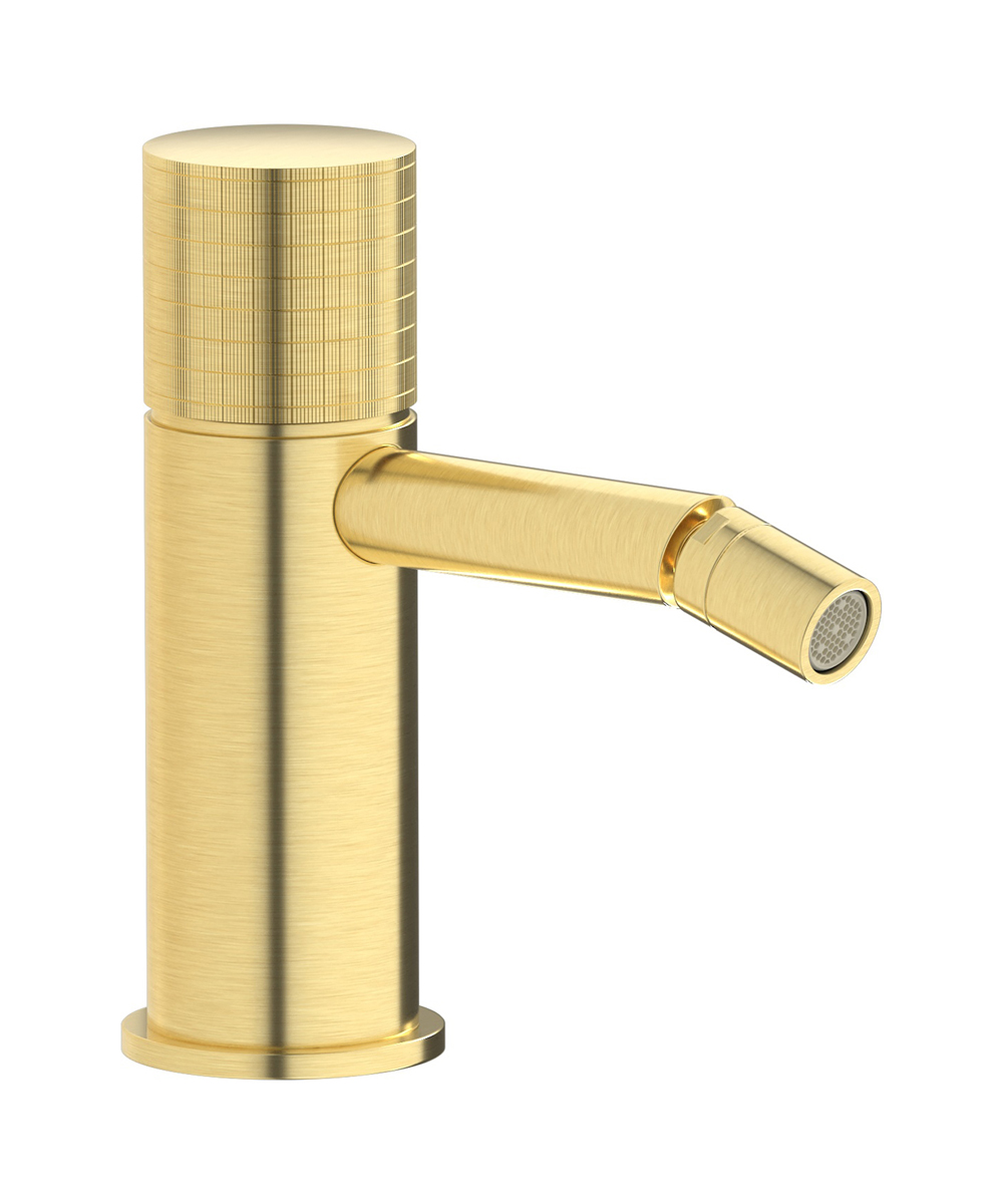 Смеситель для биде на 1 отверстие в комплекте с донным клапаном. WE ARE IB ga220is Brushed Pale Gold Gatsby