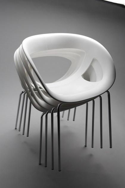 GABER Штабелируемый стул из технополимера с подлокотниками Moema sun-id-1398926 - Вид №8