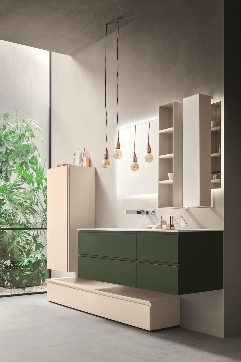 ARBLU Тумба под умывальник со шкафом с ящиками Hito sun-id-1503486 - Вид №1