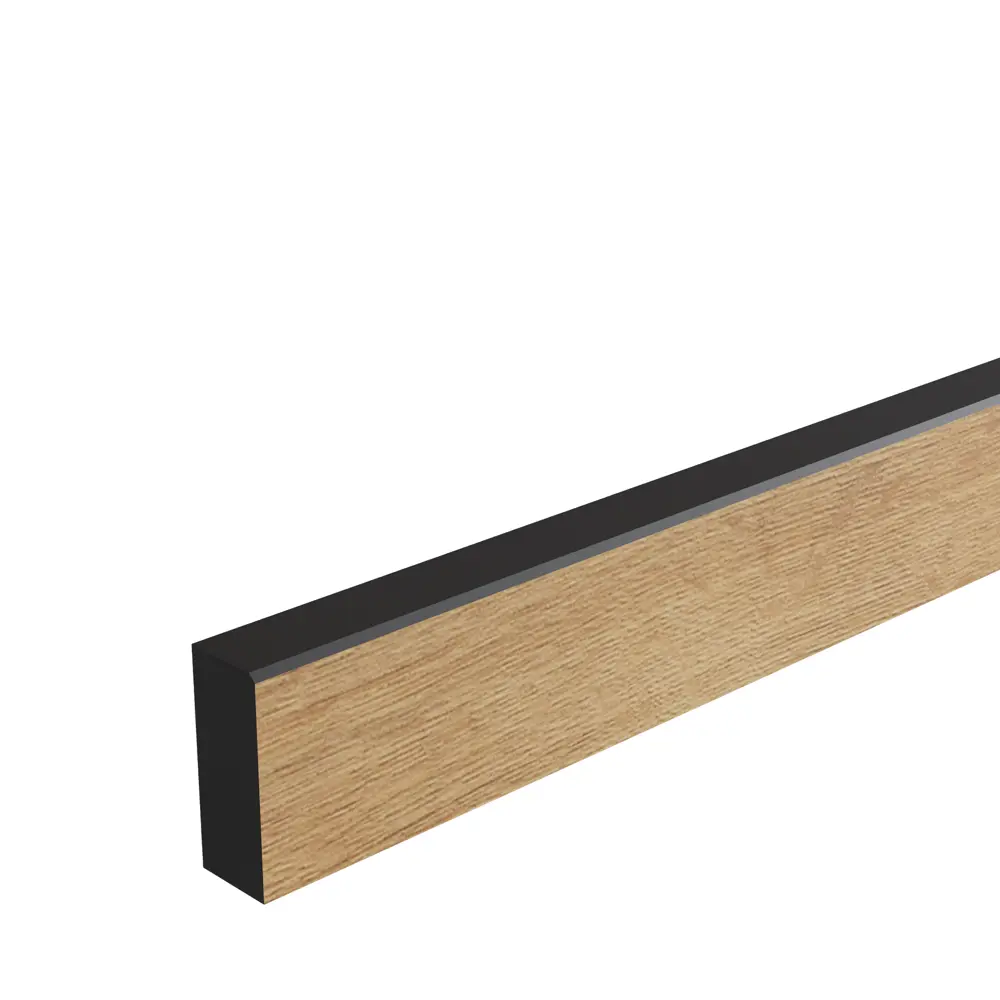 86821794 Комплект плинтусов Дуб Брукхилл 120x4 см 1 шт 80x4 см 2 шт HPL-пластик цвет коричневый STLM-0864543 Santreyd 