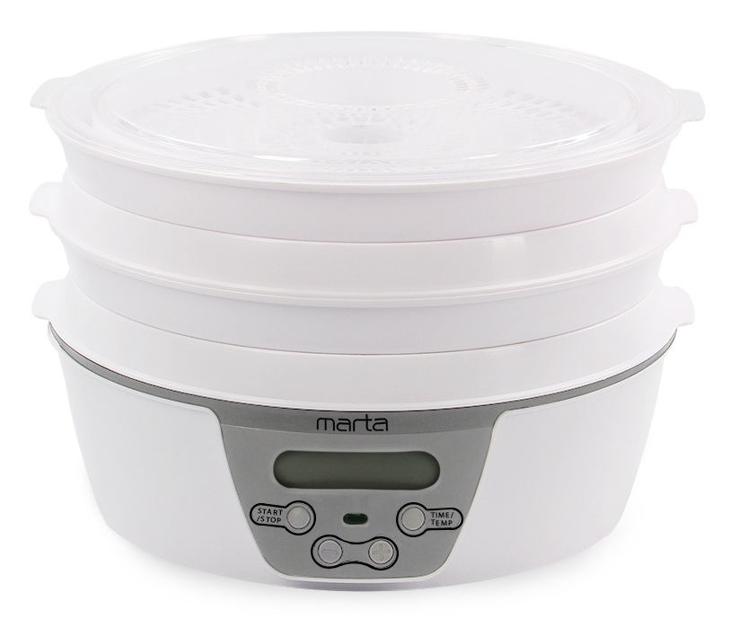 9934666 Сушилка для овощей и фруктов MARTA MT-FD1888A белый STDN-0002862 - Вид №1